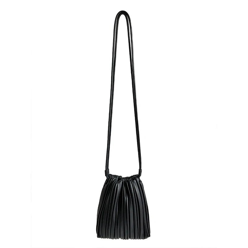 Mini-sac bandoulière plissé Bianca