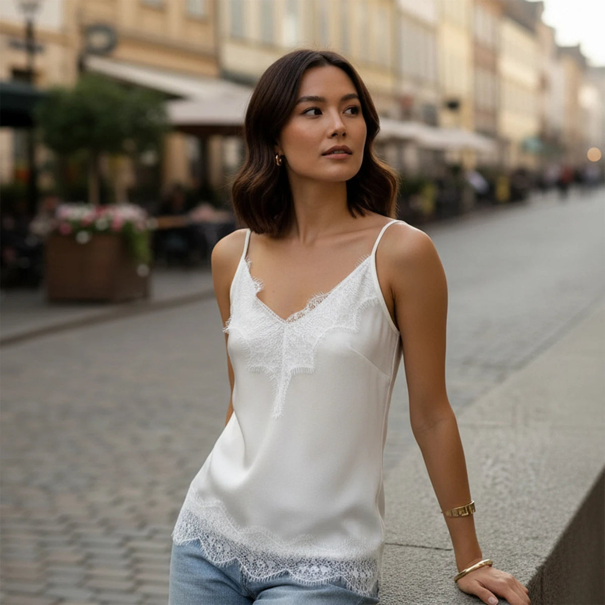 Bianca Satin Camisole Top