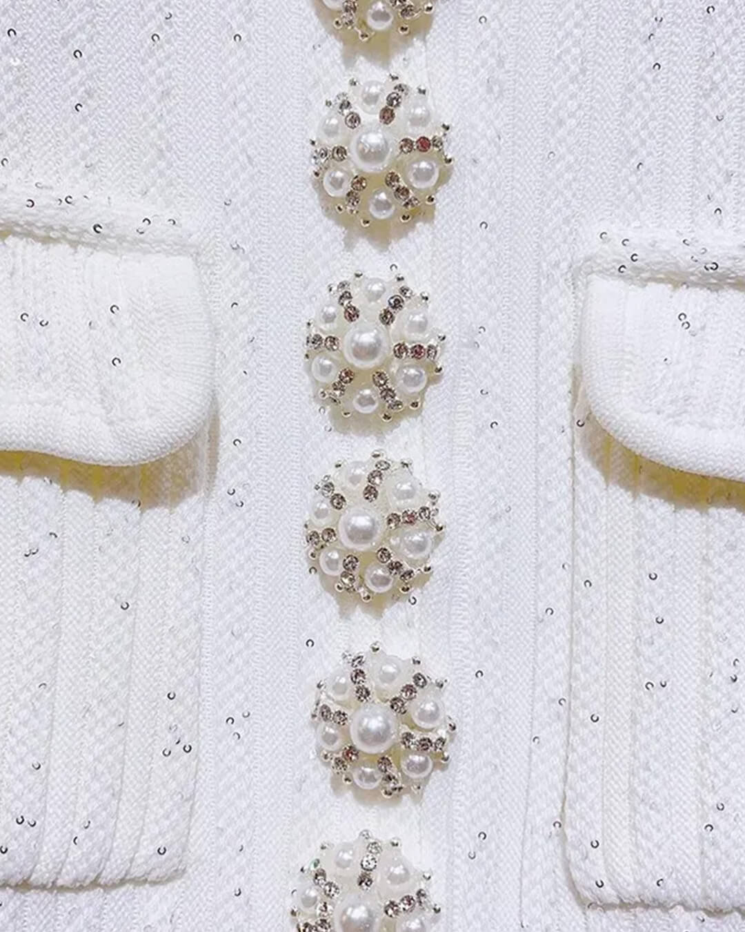 Mini-robe Bianca en maille à sequins