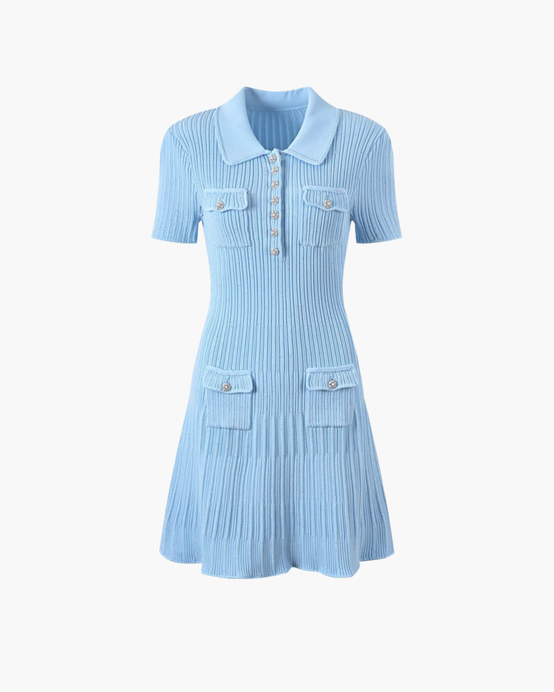 Mini-robe Bianca en maille à sequins