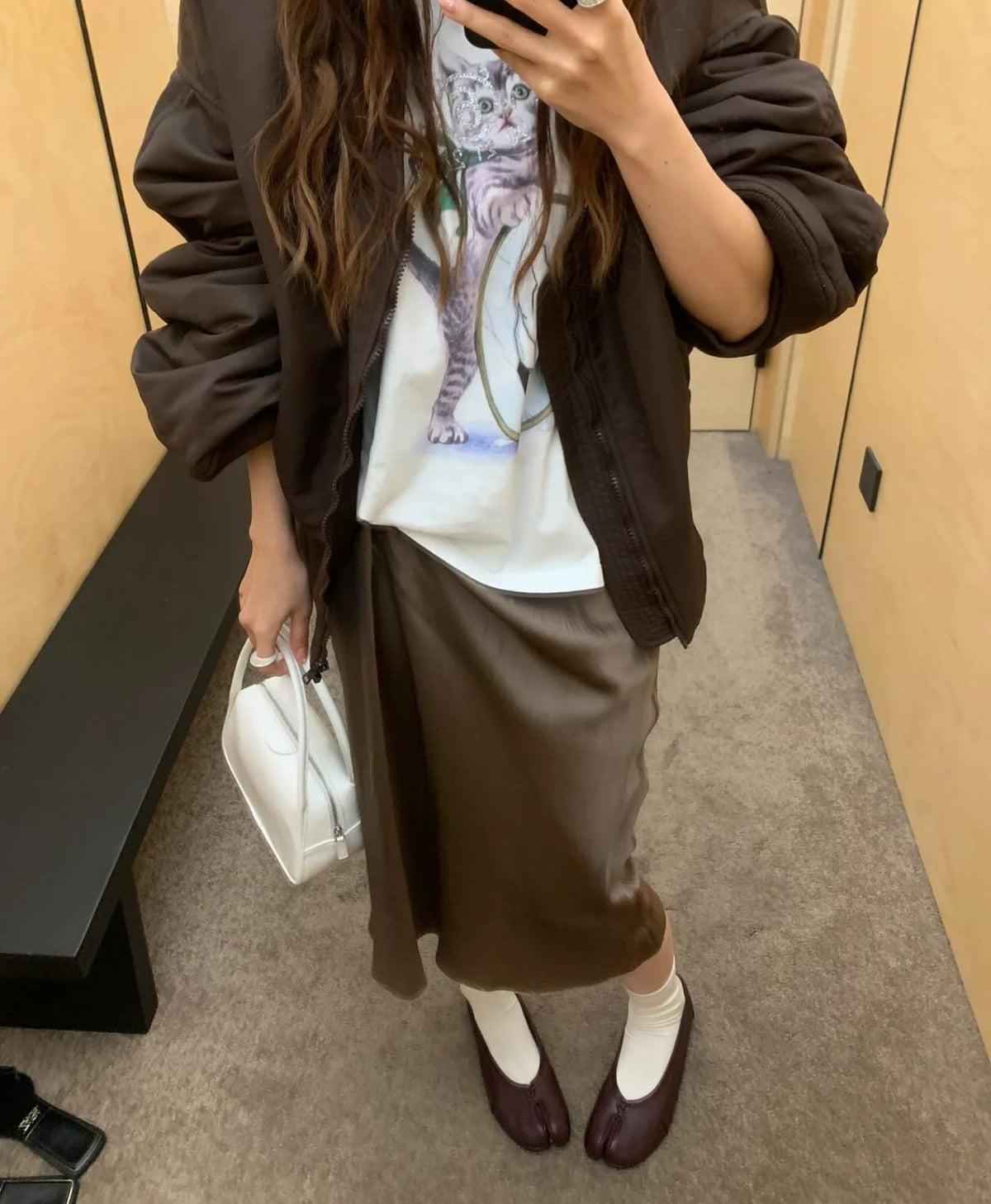 Mules Bianca en cuir à bout fendu