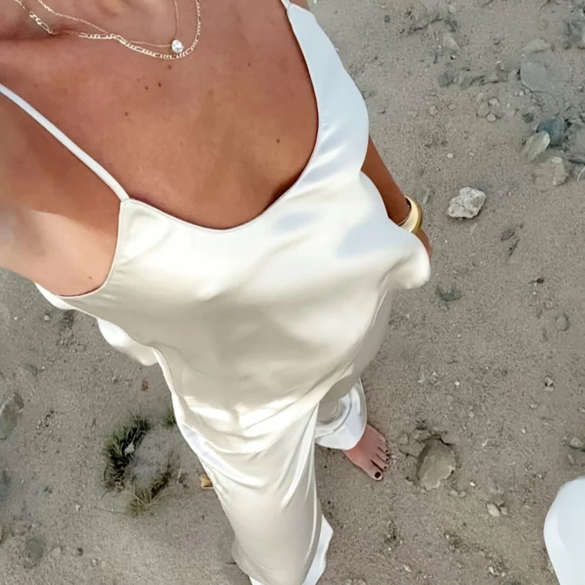Ensemble deux pièces Bianca en satin
