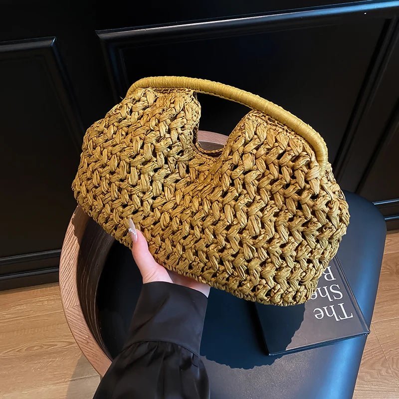 Sac cabas tressé en rotin Bianca