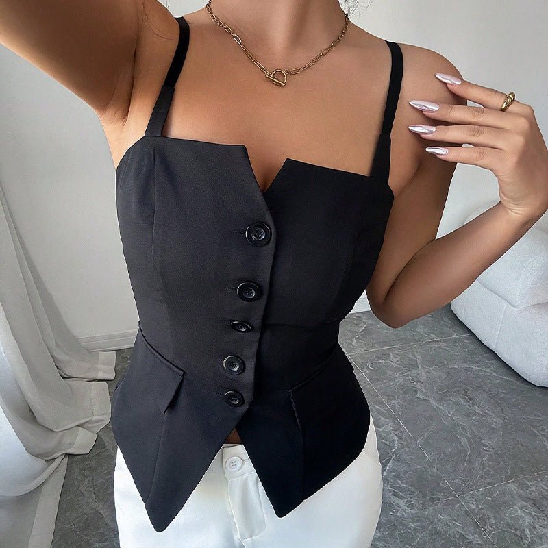 Blouse sans manches ajustée Bridget