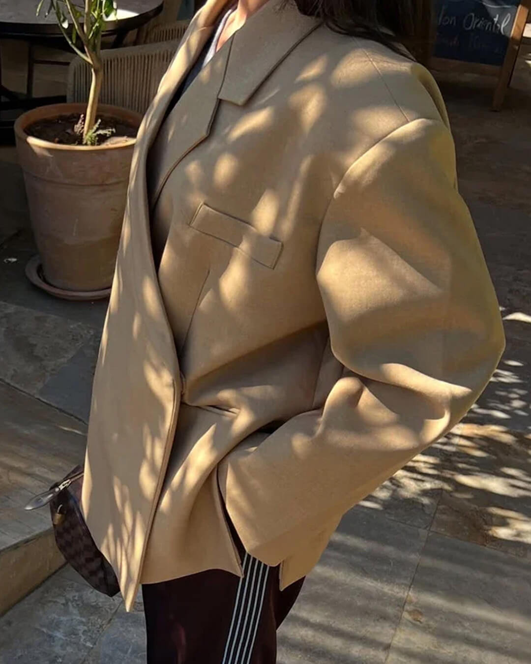 Blazer Brittany à revers et bouton unique