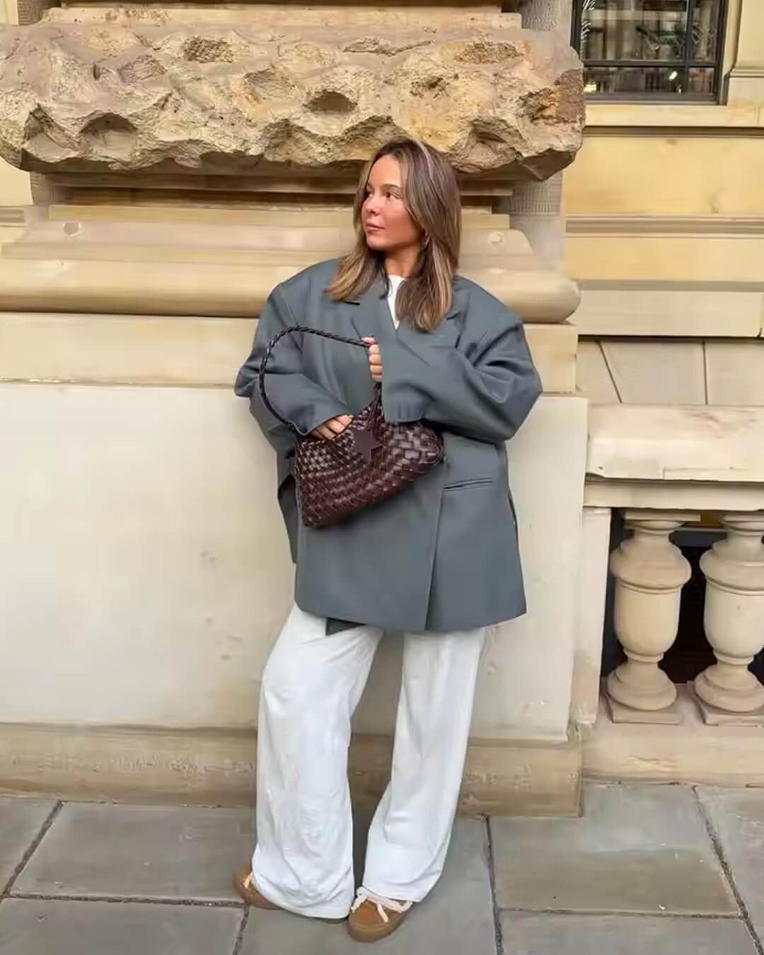 Blazer Brittany à revers et bouton unique