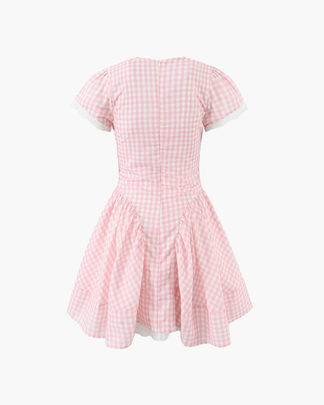 Mini-robe Brittany à volants et à carreaux