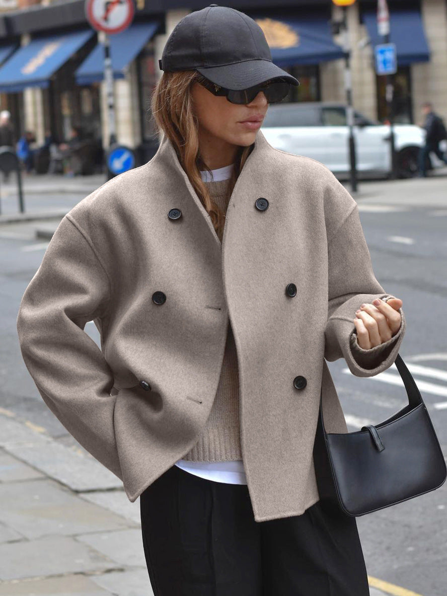 Manteau court croisé Wynne