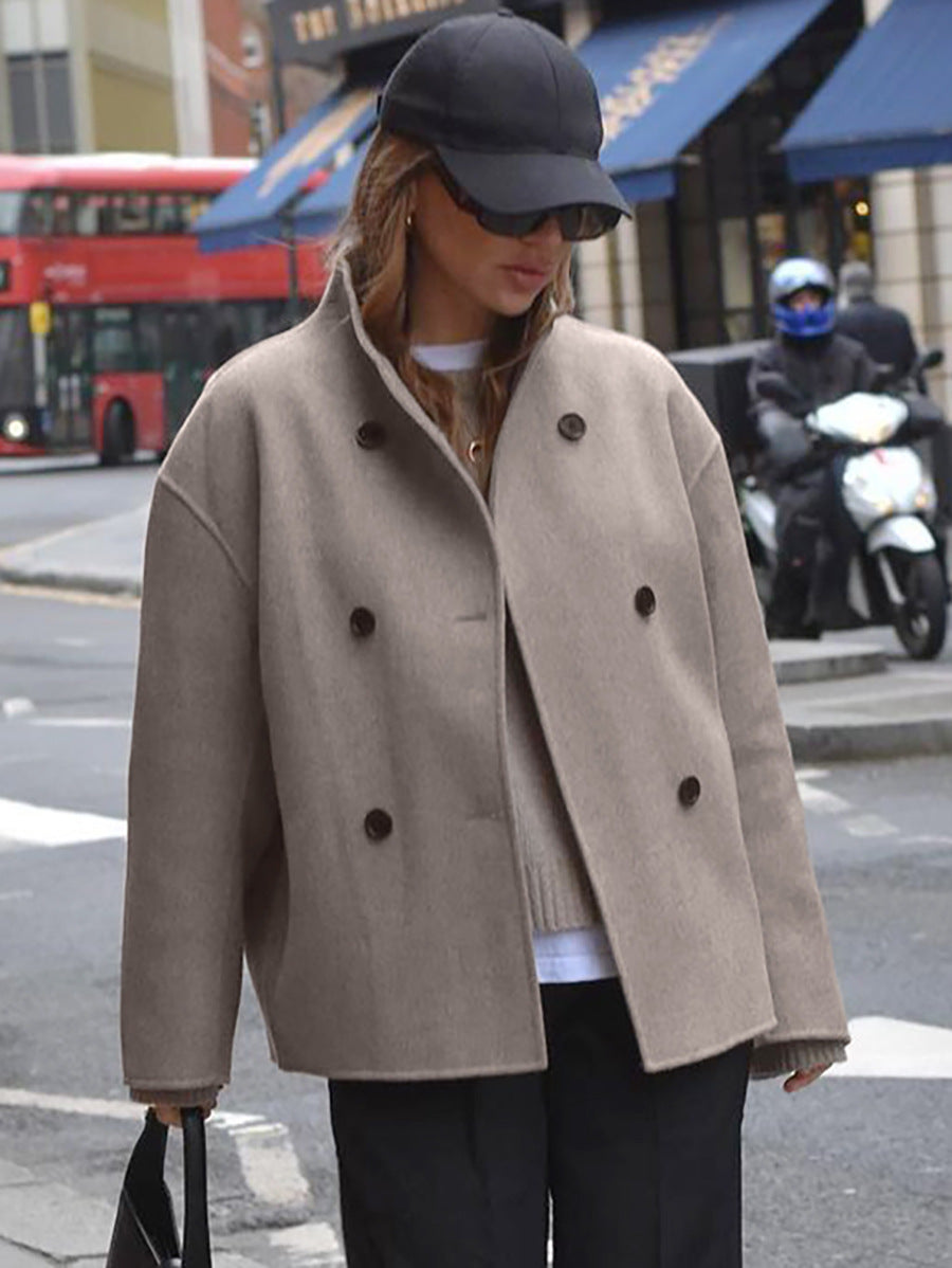 Manteau court croisé Wynne