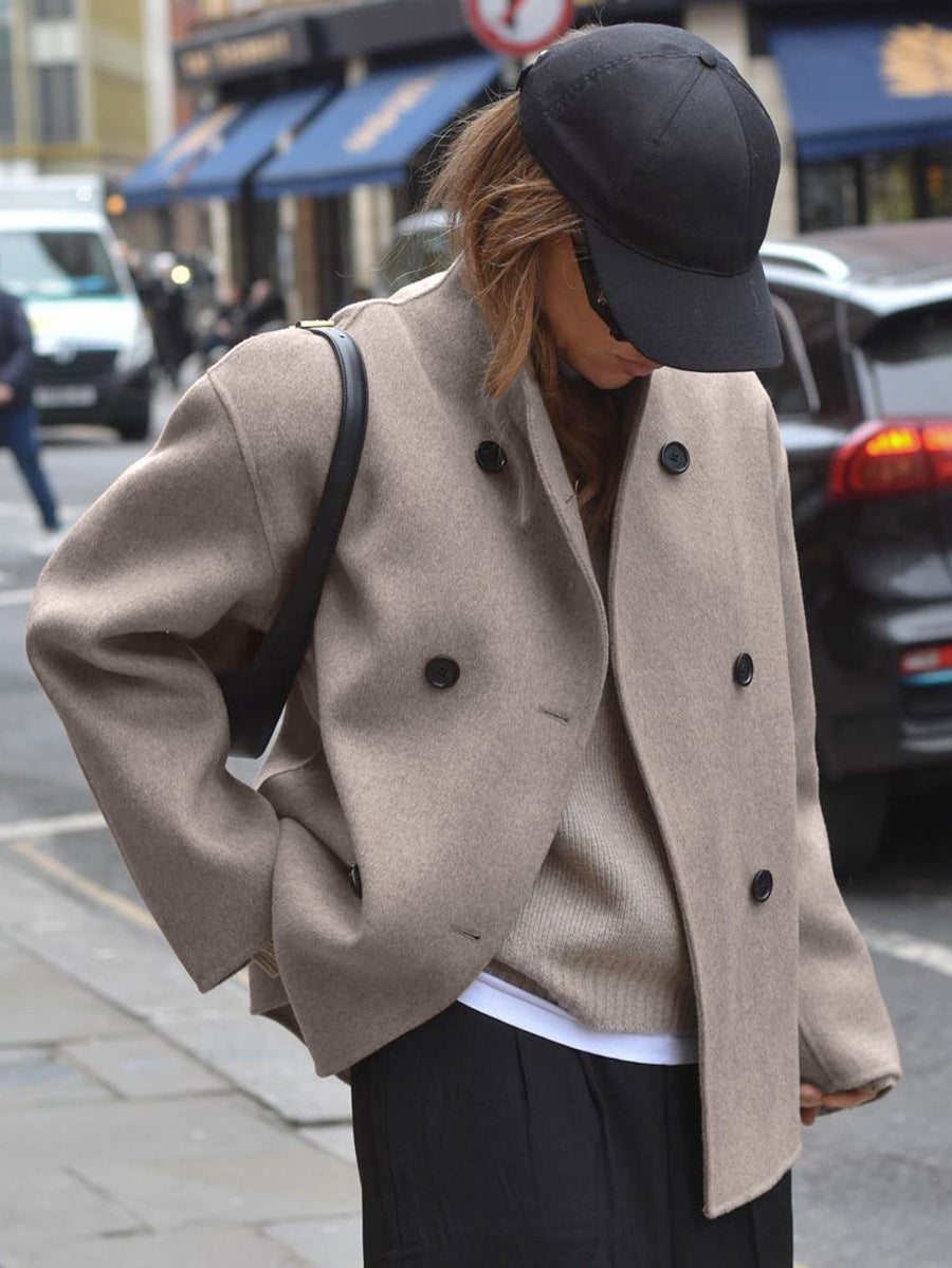 Manteau court croisé Wynne