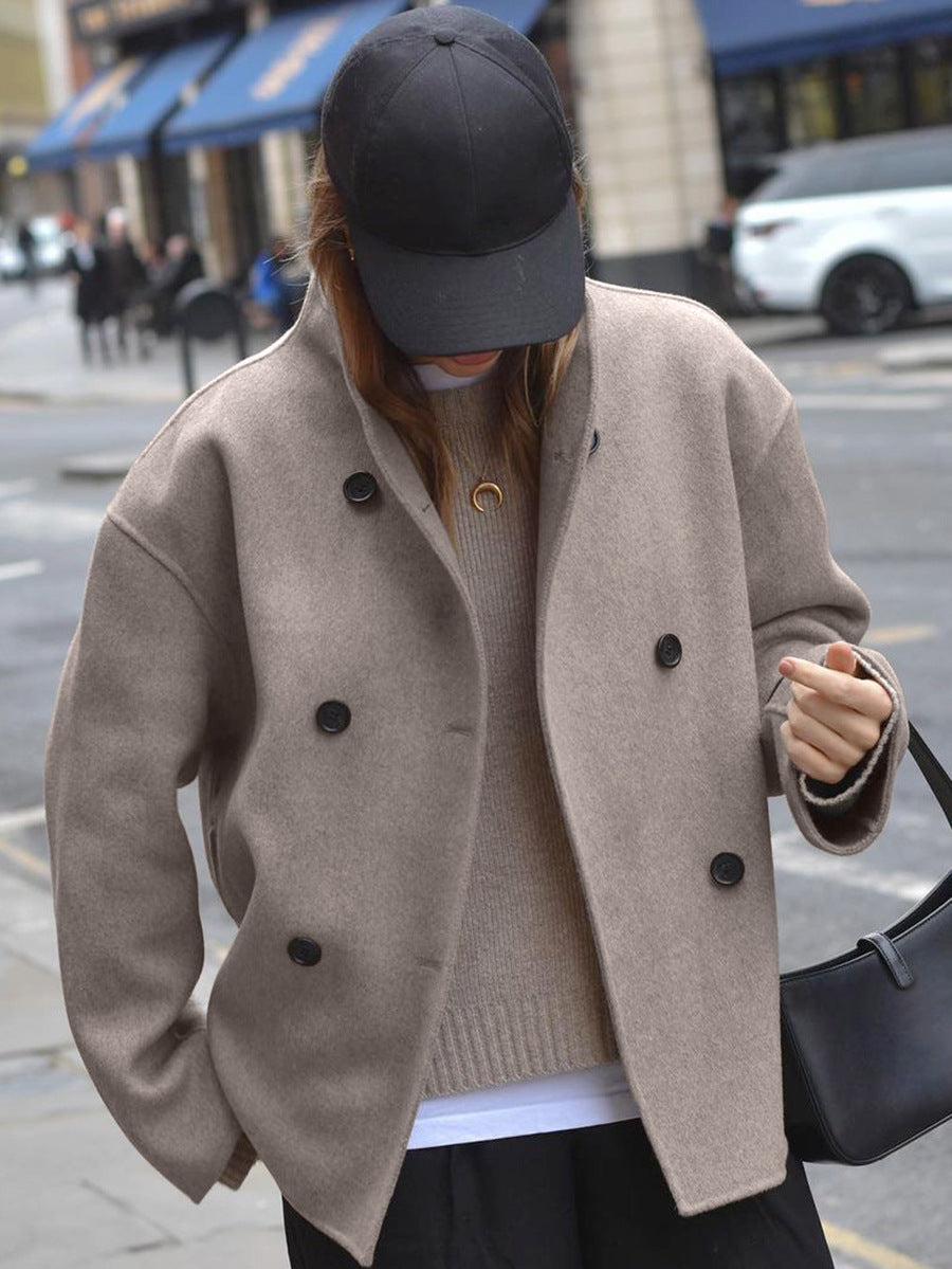 Manteau court croisé Wynne