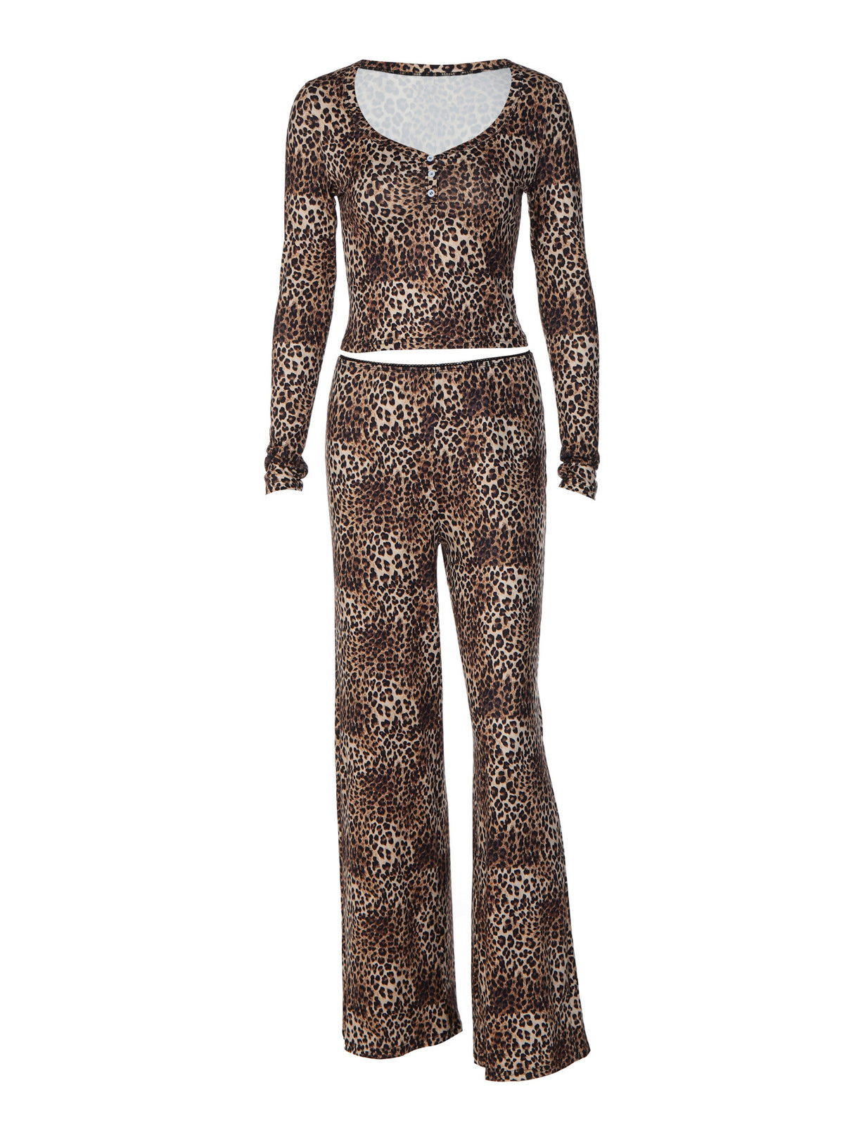 Ensemble haut et pantalon léopard Jade