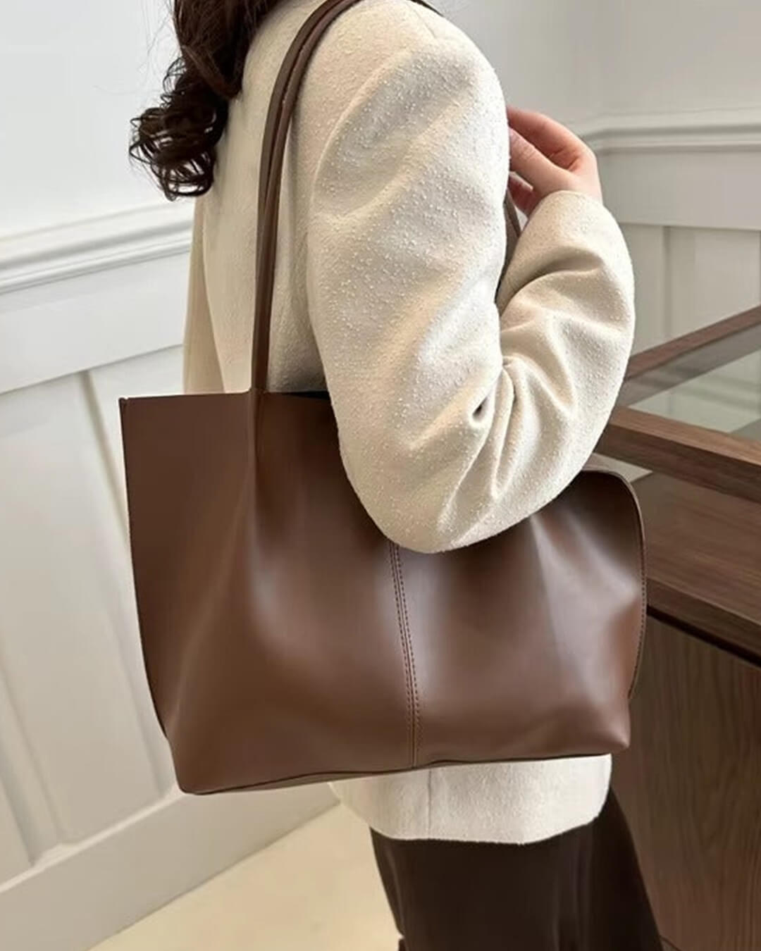 Sac fourre-tout Calista en similicuir