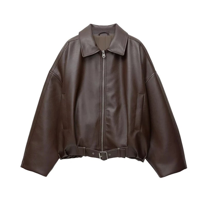 Veste de motard Carine en cuir