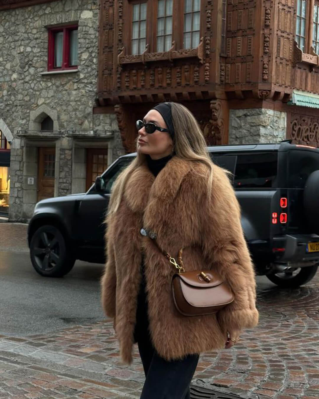 Manteau Carissa en fausse fourrure