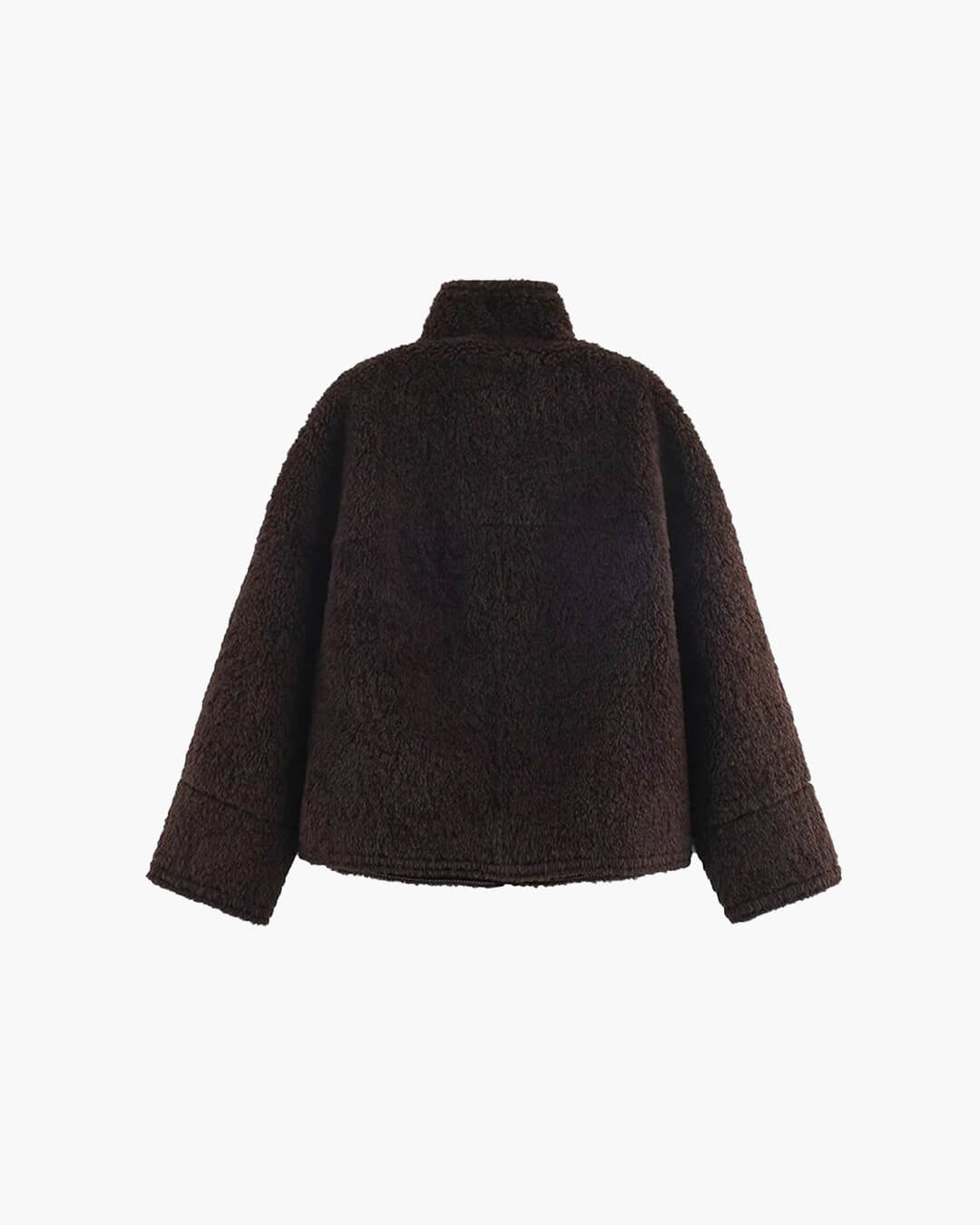 Veste Carol en fausse fourrure à col droit