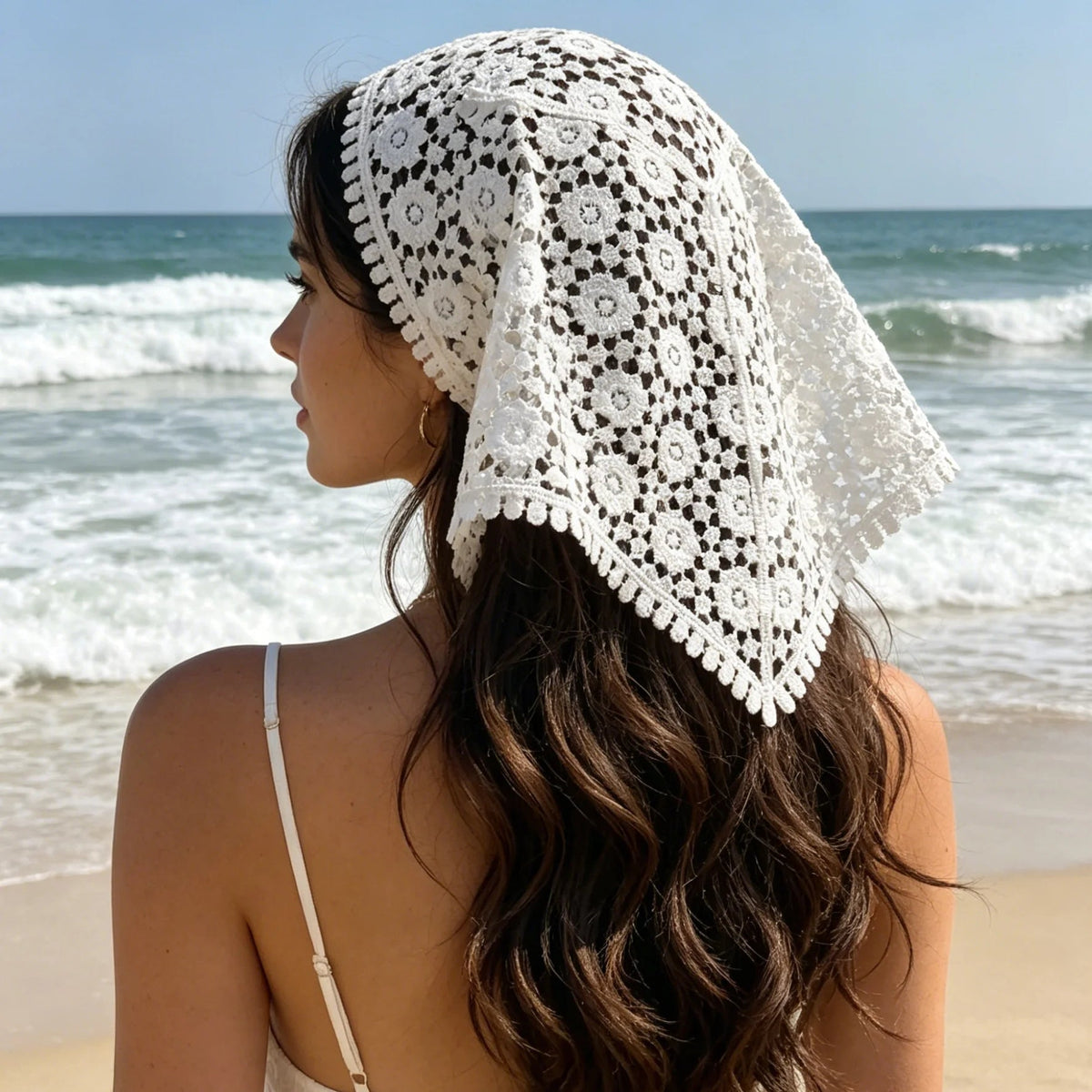 Foulard triangulaire bohème Celeste