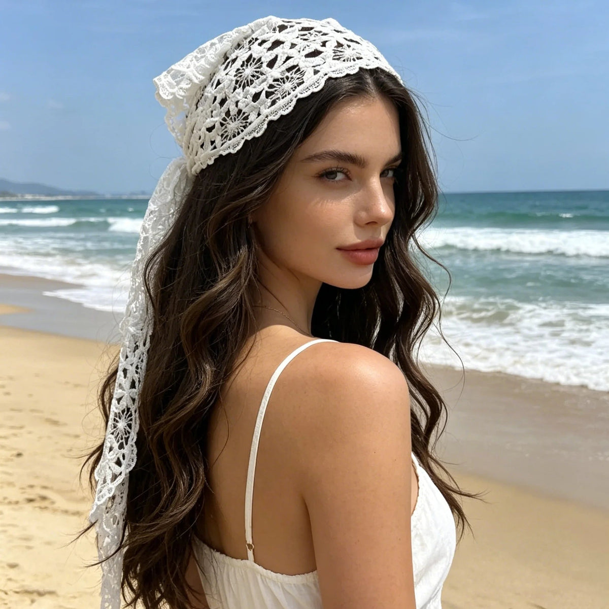Foulard triangulaire bohème Celeste