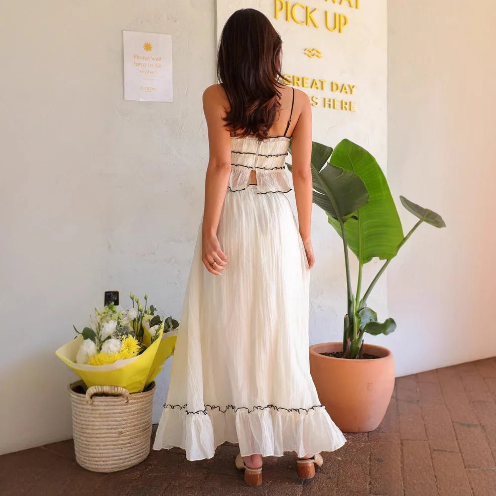 Celeste Bow Strap Top & Folded Fairy Skirt Set