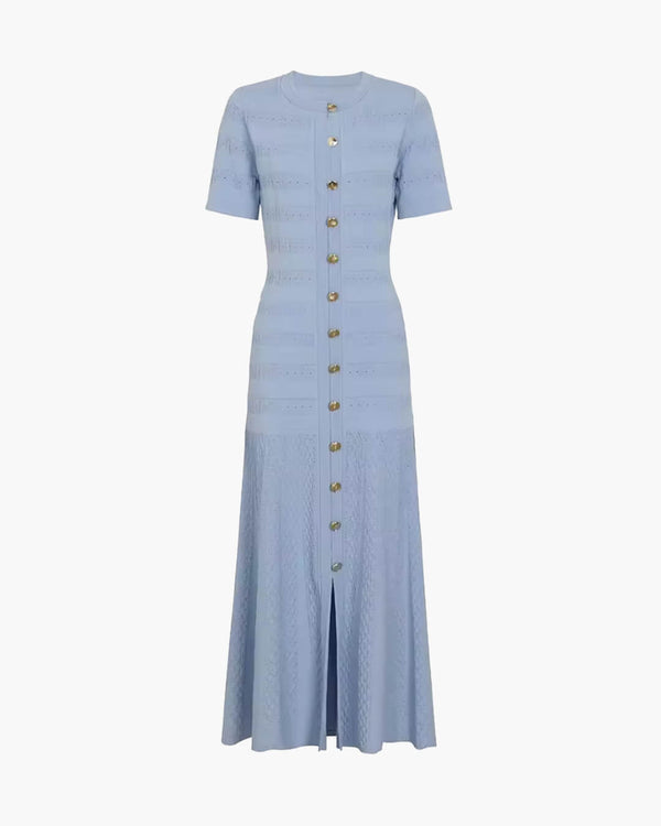 Robe midi Celeste en maille côtelée