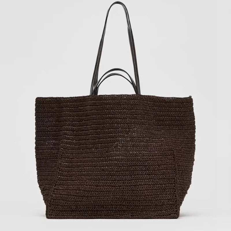 Sac cabas Celeste en paille tressée