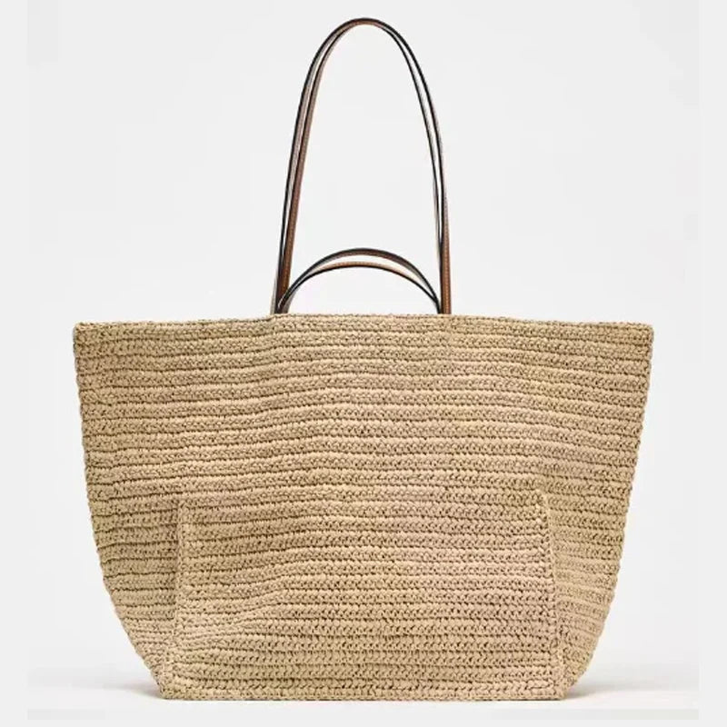 Sac cabas Celeste en paille tressée