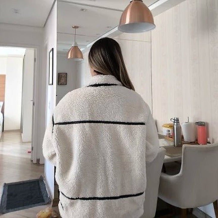 Blouson aviateur en bouclé Chantal
