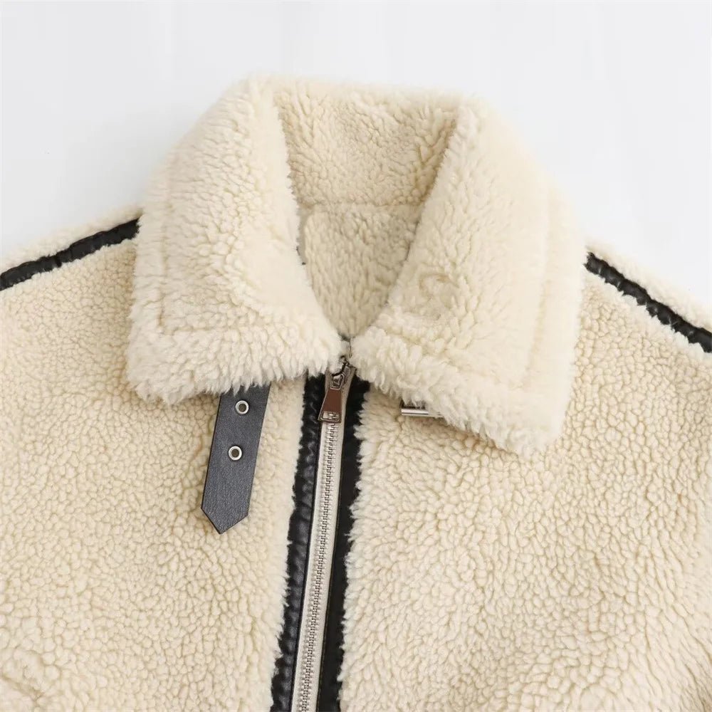 Blouson aviateur en bouclé Chantal