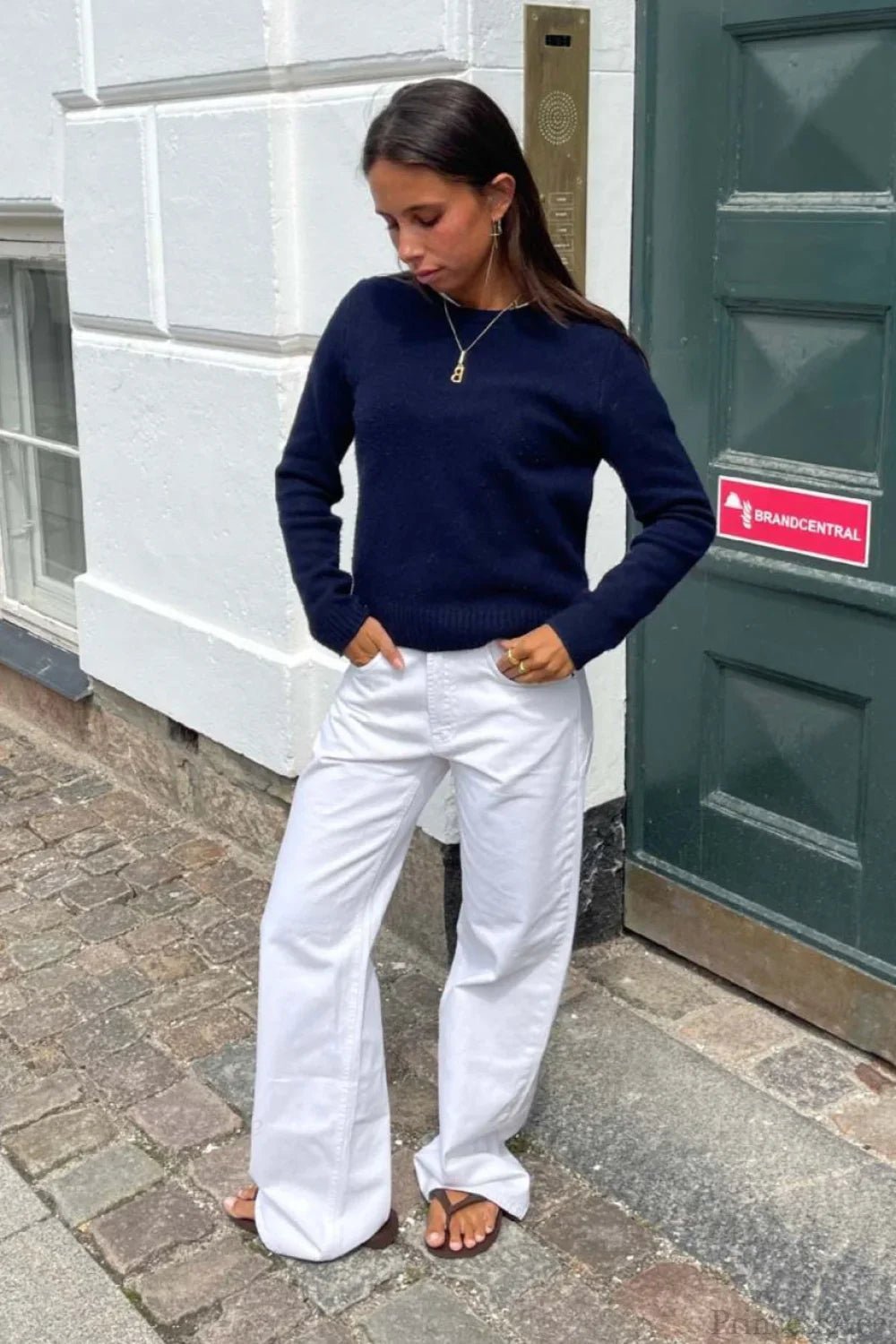 Jean à empiècements étoilés et motifs color-block Charlize