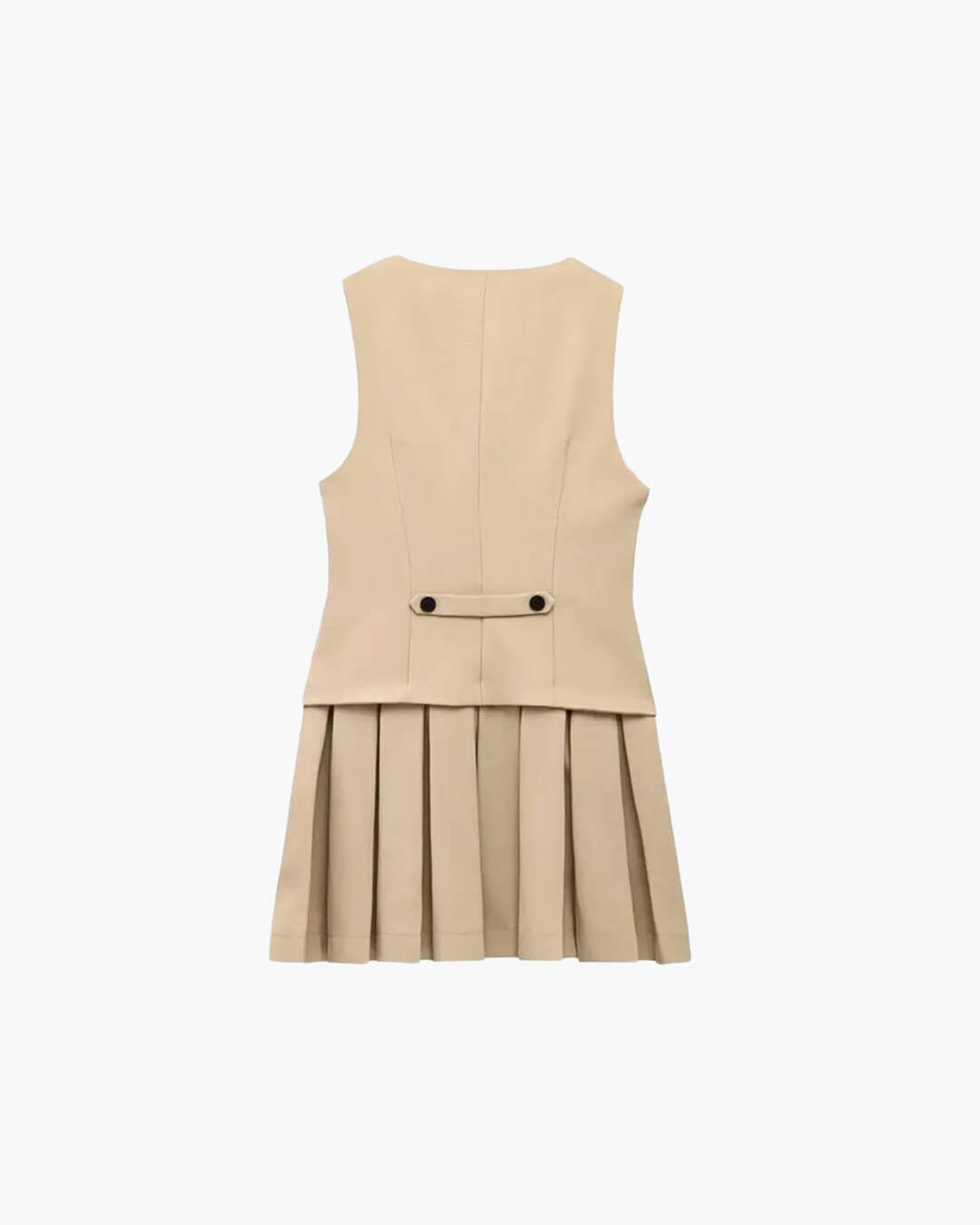Mini-robe plissée sans manches Cheryl