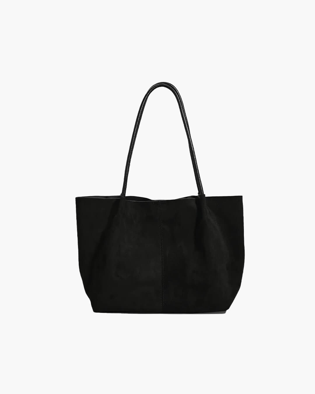 Sac cabas en daim avec pochette Cheska
