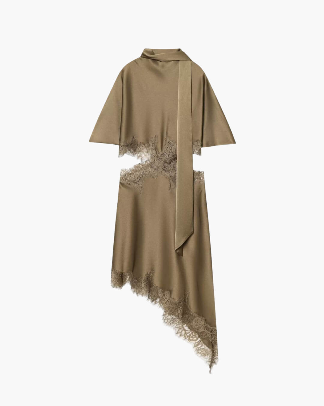Mini-robe Chiara découpée à finition satinée