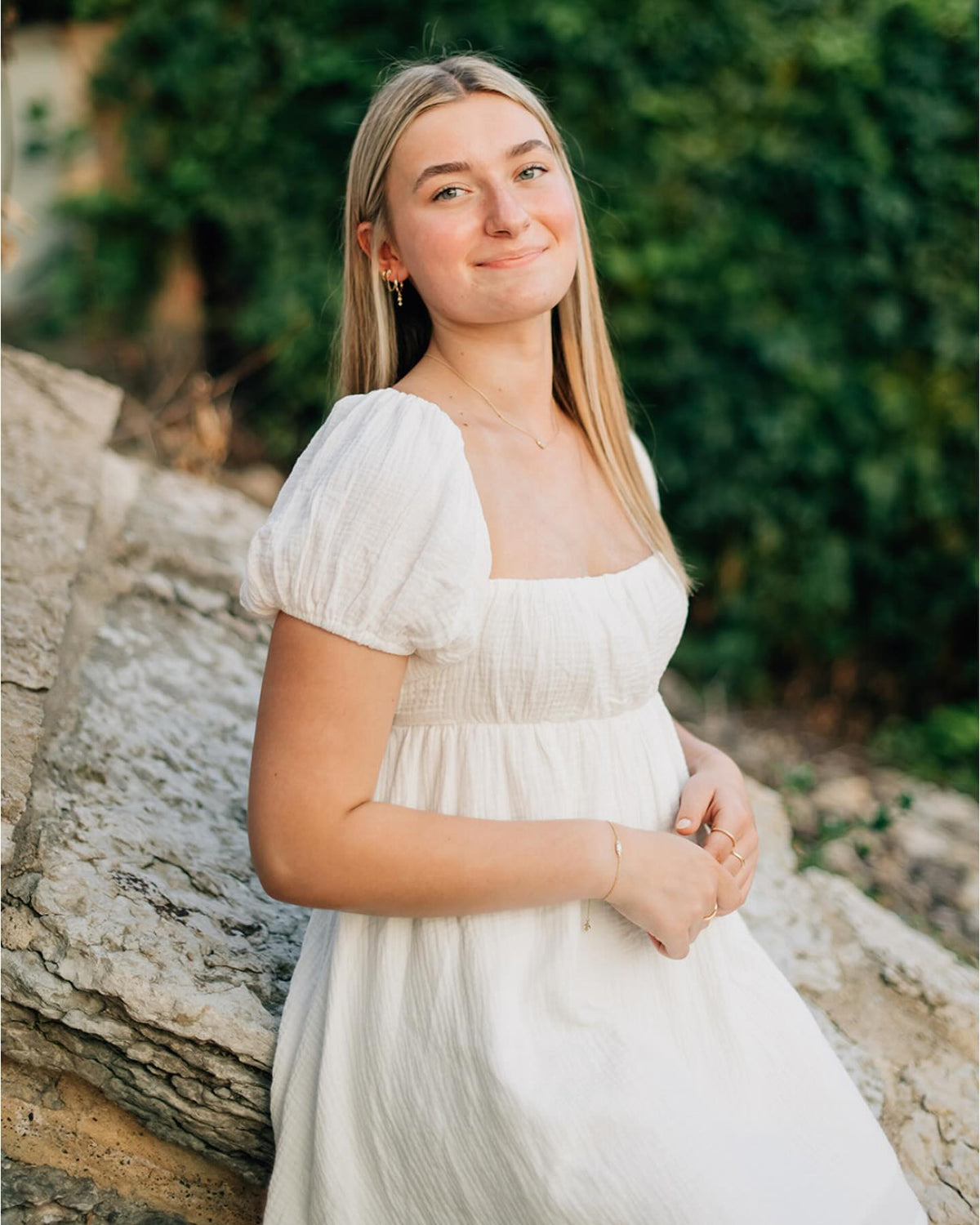 Robe courte Christina à volants superposés