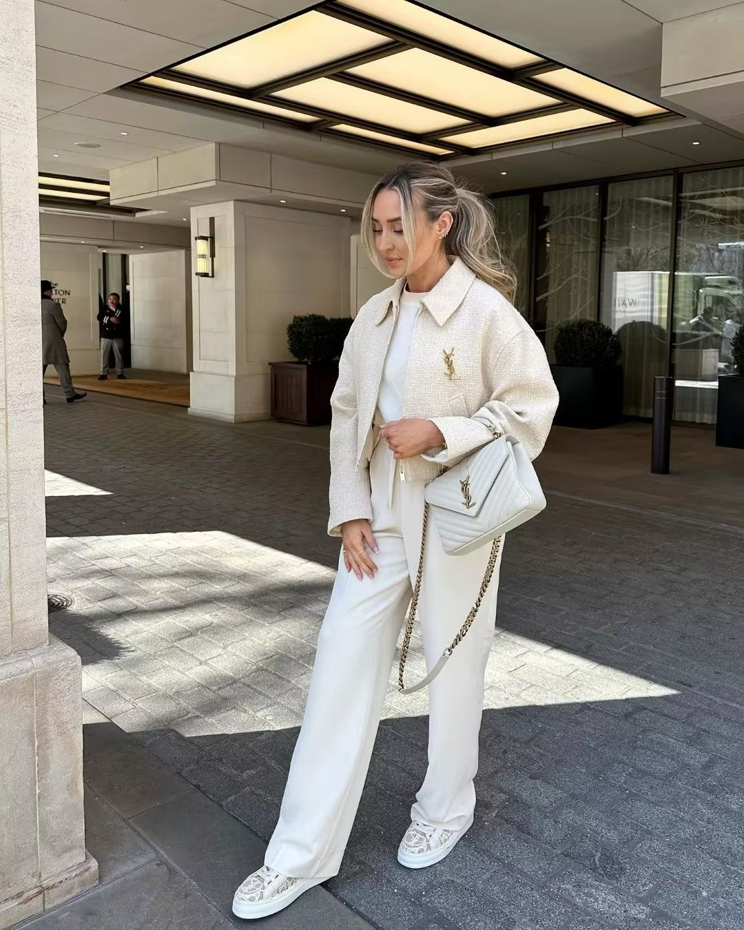 Veste en bouclé à col Claudine Ciara