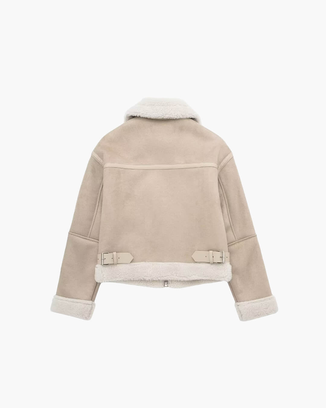 Veste en daim et fausse fourrure Cindy