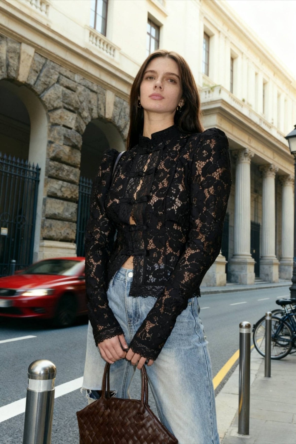 Blouse élégante Claire en dentelle