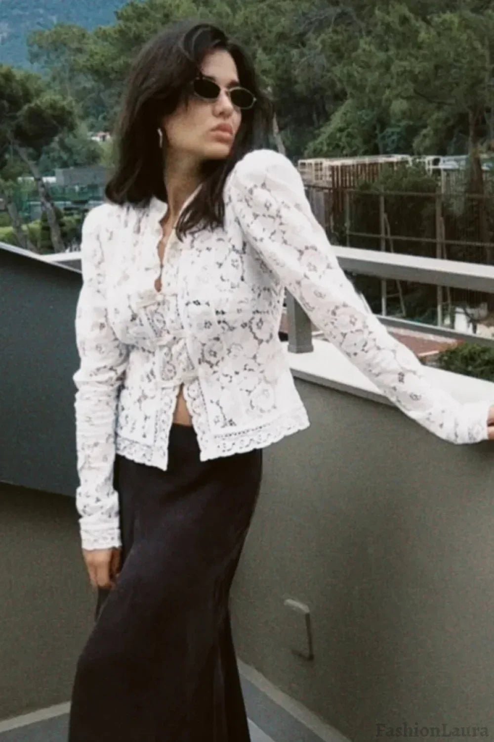 Blouse élégante Claire en dentelle