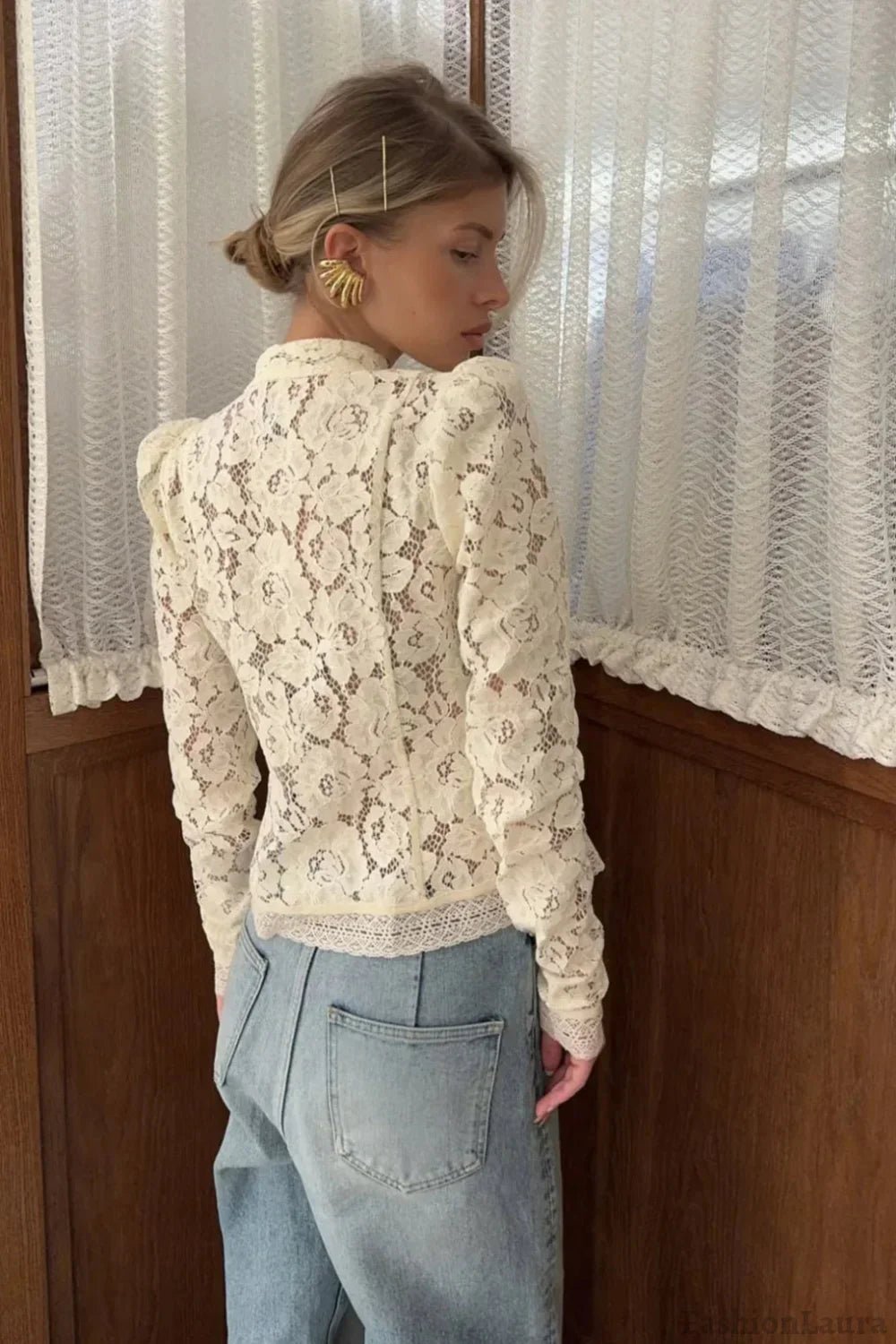 Blouse élégante Claire en dentelle