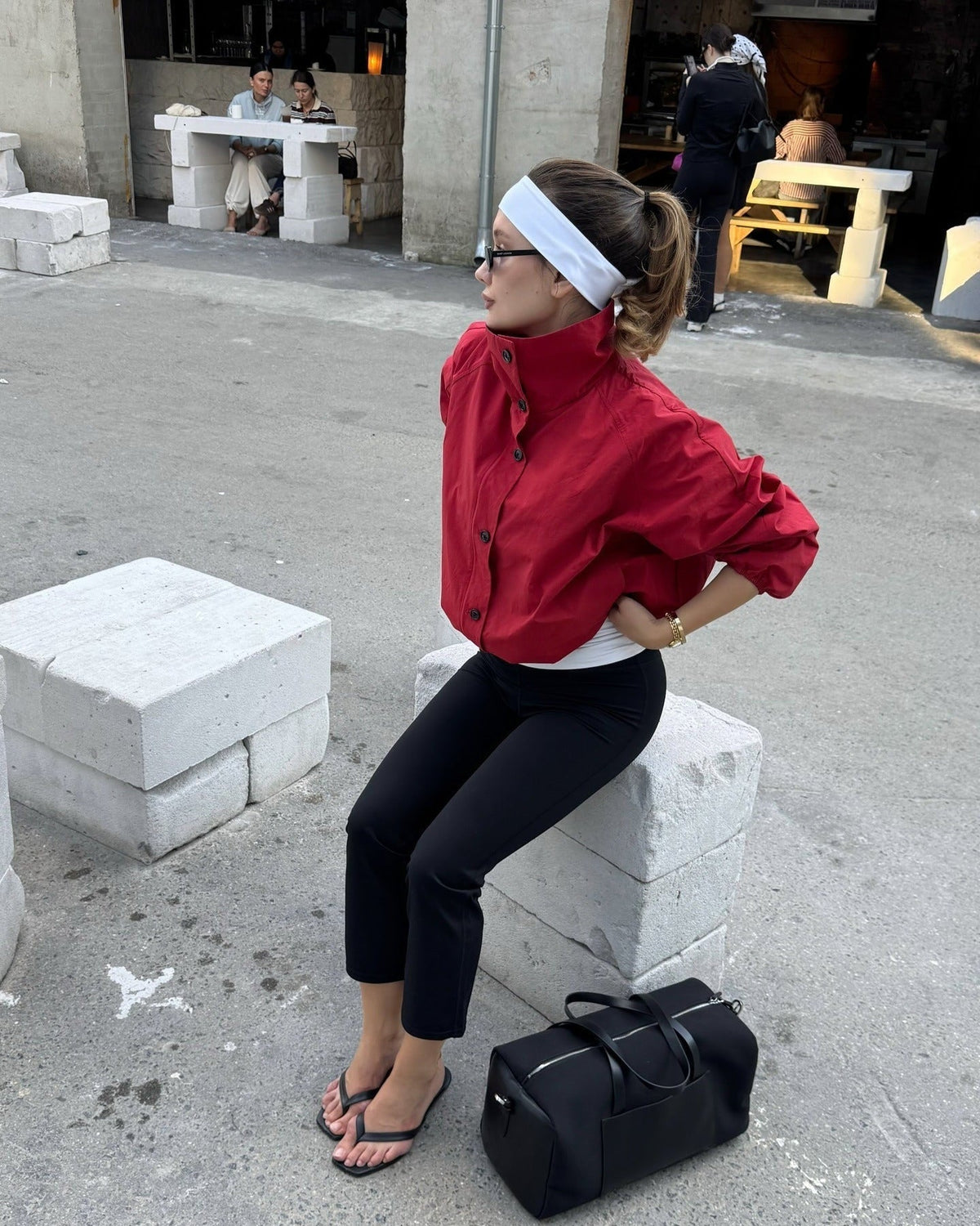 Veste Clara à col montant