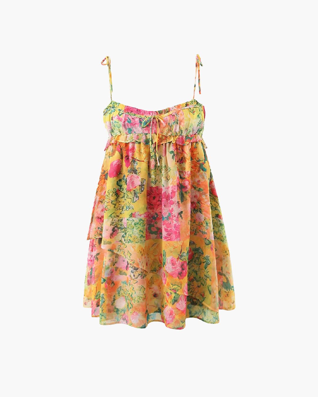 Mini-robe fleurie multicolore Clara