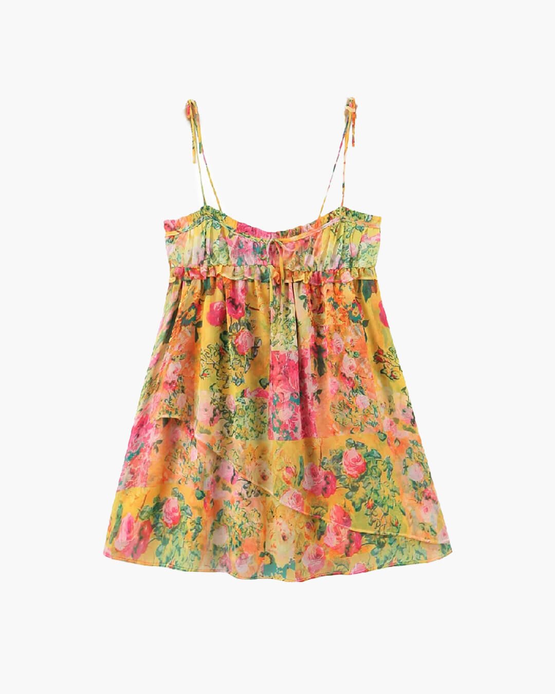 Mini-robe fleurie multicolore Clara