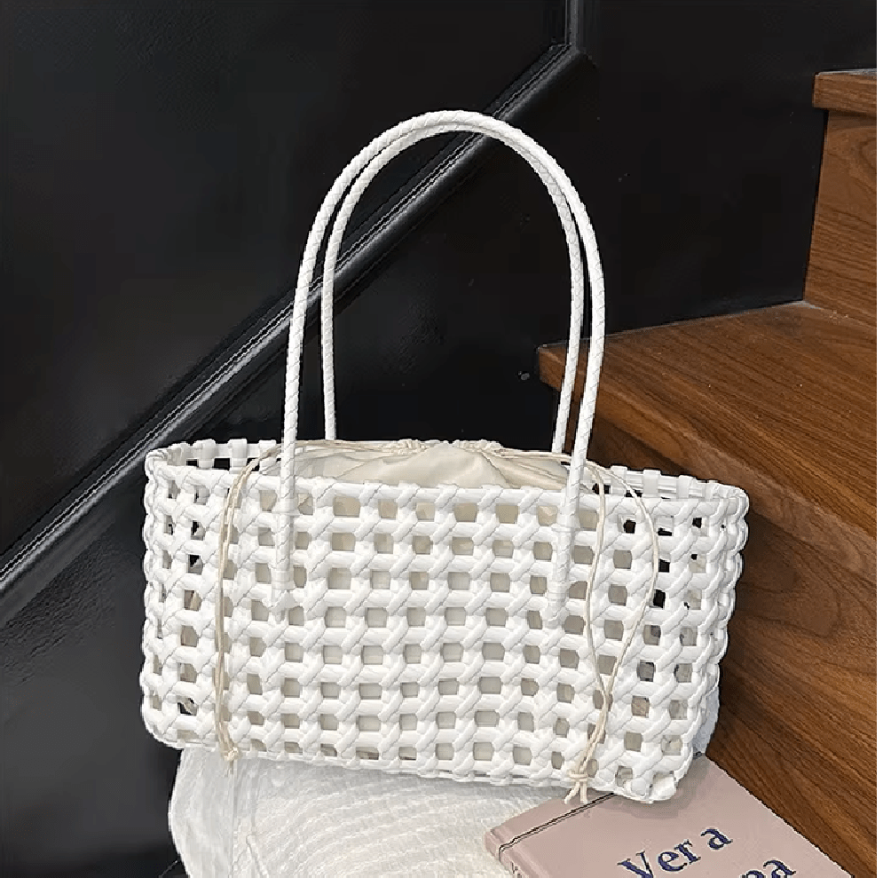 Sac cabas à bandoulière ajouré Claudia