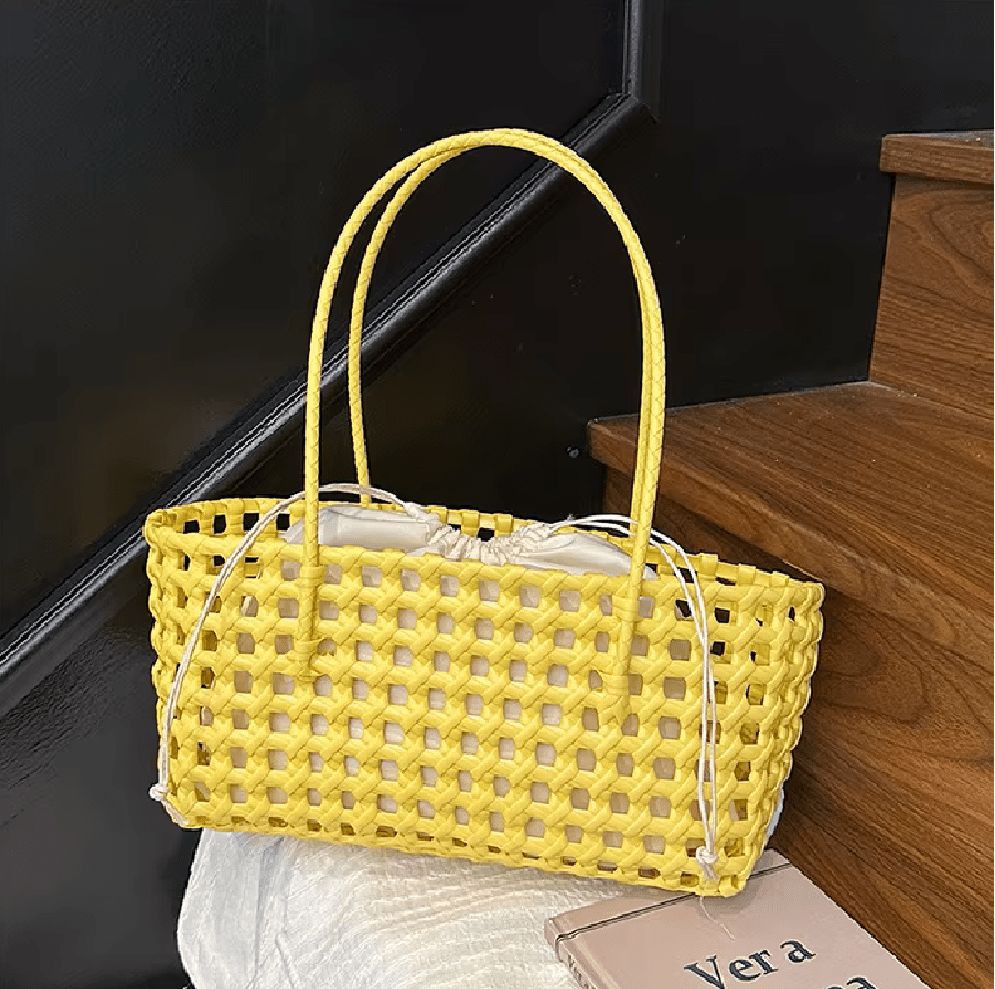 Sac cabas à bandoulière ajouré Claudia