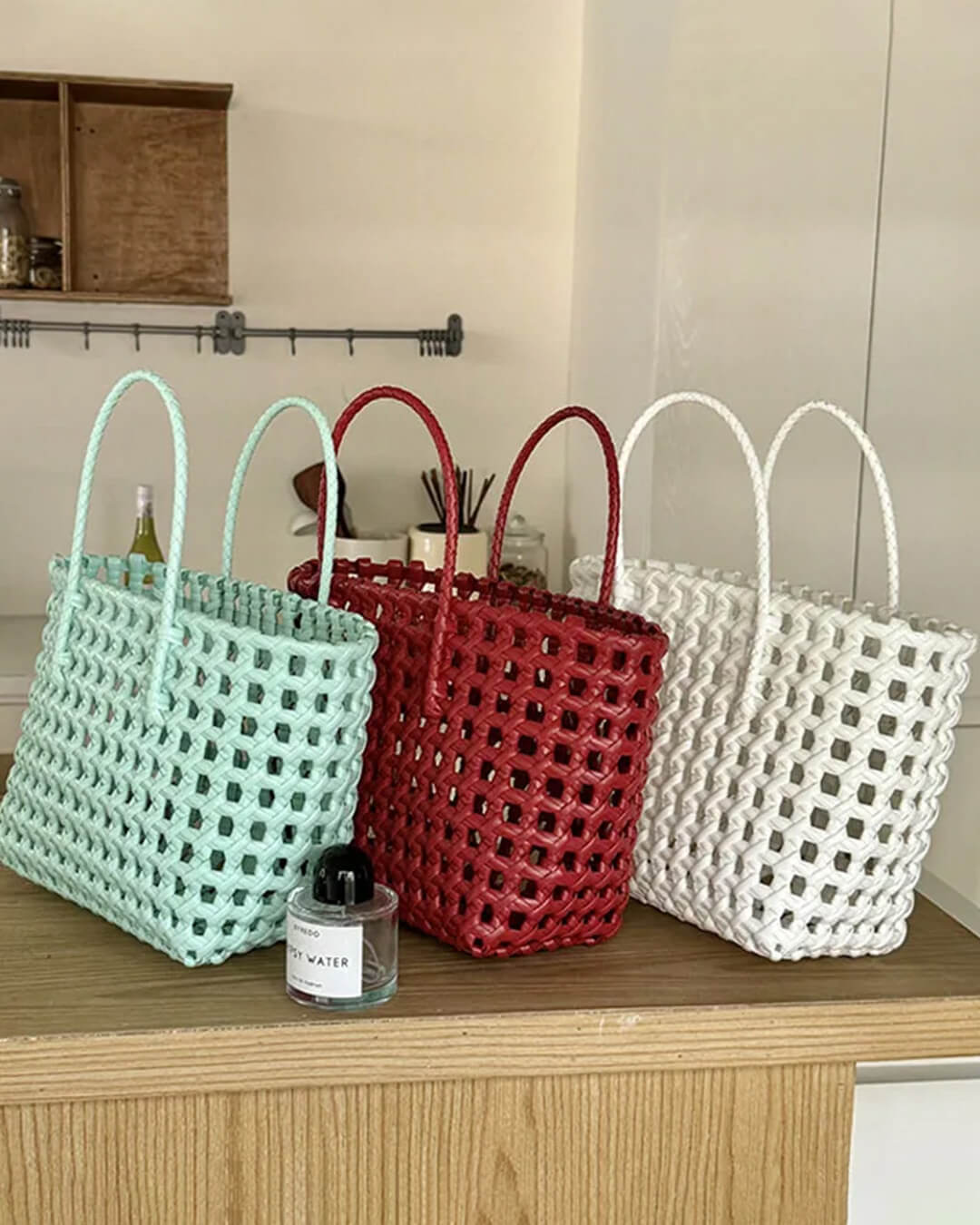 Sac cabas à tissage ajouré Cresta