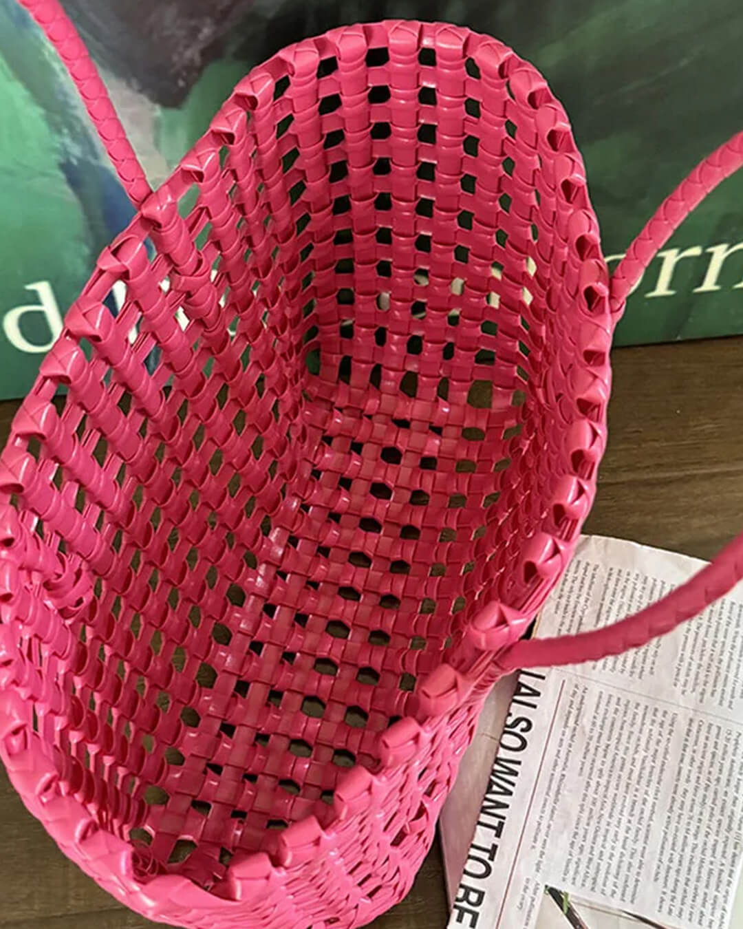 Sac cabas à tissage ajouré Cresta