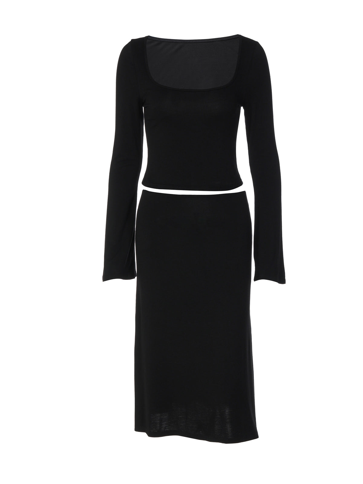Ensemble haut à décolleté arrondi et jupe Kaia