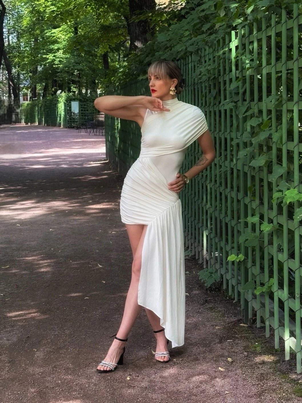 Robe courte à volants Dana