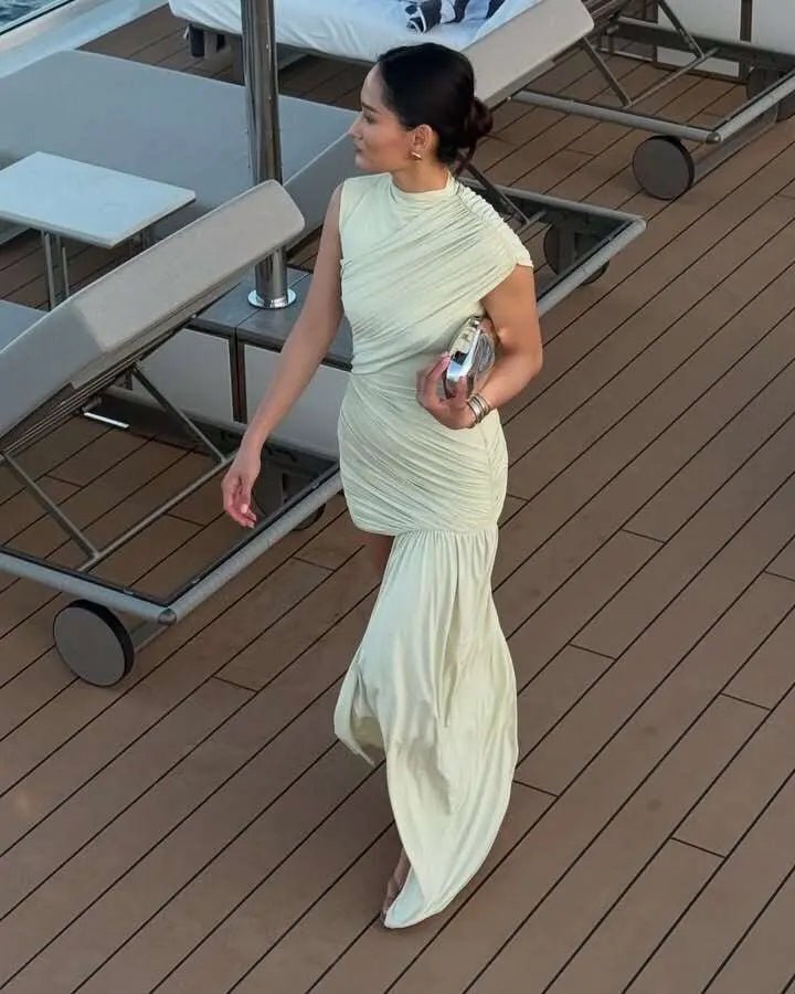 Robe courte à volants Dana