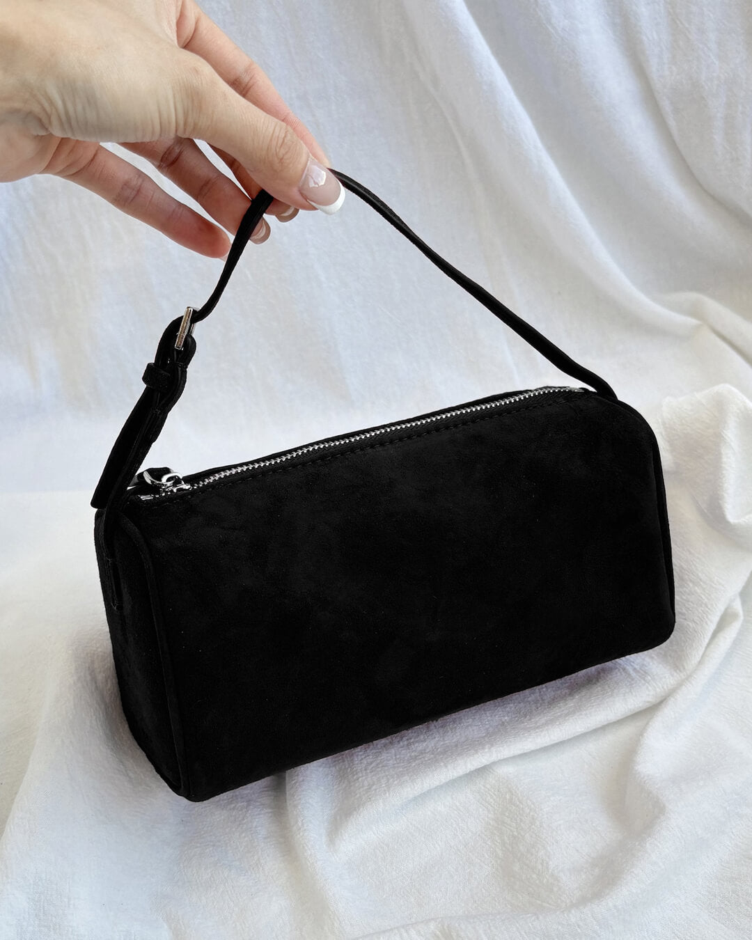 Mini sac bandoulière en daim Danika