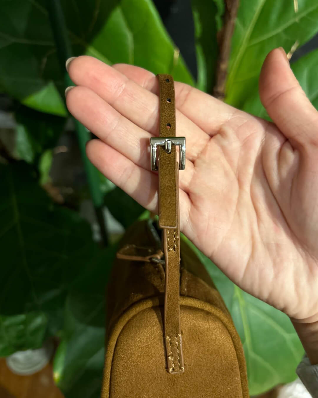 Mini sac bandoulière en daim Danika